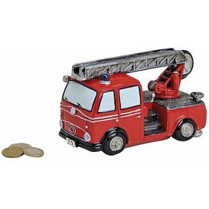 Brandweerwagen spaarpot 16 cm