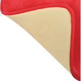 MSV Badkamerkleedje/badmat tapijt - voor op de vloer - rood - 50 x 70 cm - Microfibre