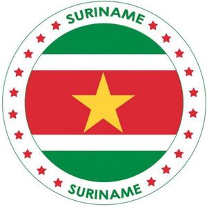 Suriname versiering onderzetters/bierviltjes - 100 stuks - Suriname thema feestartikelen