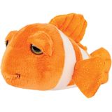 Suki Gifts pluche clownvis knuffeldier - cute eyes - oranje - 25 cm - Hoge kwaliteit