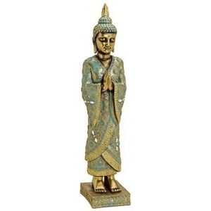Goud boeddha beeld staand 55 cm - Boeddha beelden - Woondecoratie/Tuindecoratie