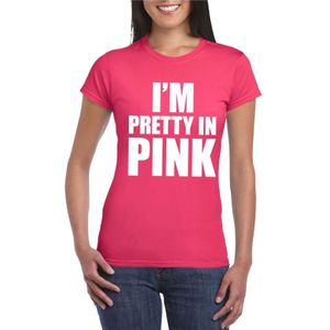 I am pretty in pink shirt roze voor dames