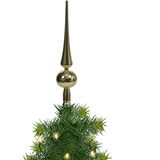 Kunststof kerstboom piek goud 28 cm - Kunststof pieken - Kerstversiering goud