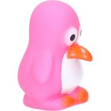 Rubber badeendje/pinguin - Classic roze - badkamer fun artikelen - size 6 cm - kunststof - water speelgoed pinguins
