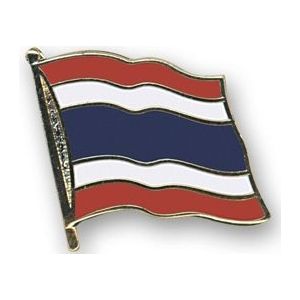 Pin broche speldje vlag Thailand 20 mm - supporters feestartikelen
