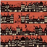 1x Rollen Sinterklaas kadopapier print donkerrood  2,5 x 0,7 meter op rol 70 grams - Luxe papier kwaliteit cadeaupapier/inpakpapier - Sint en Piet