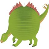 2x stuks dinosaurus bol lampion 25 cm - Sint Maarten - Kinderfeestje/kinderpartijtje lampionnen dino thema