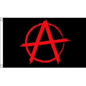 Anarchie vlag 150 x 90 cm