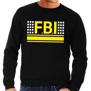 Politie FBI logo zwarte sweater voor heren - Geheim agent verkleedkleding