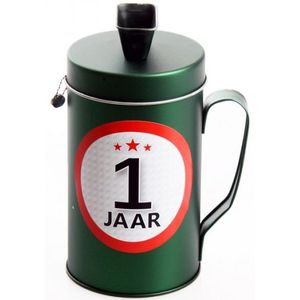 1 jaar jubileum spaarpot