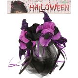 Halloween/horror verkleed diadeem/tiara - dark zombie queen - kunststof - dames/meisjes