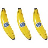 5x Stuks opblaasbare banaan/bananen van 100 cm - Opblaas figuren voor strand, carnaval of zwembad