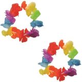 Set van 4x stuks hawaii krans hoofdband/krans - Verkleed artikelen Hawaii party/feest