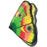 Vlinder verkleed set - vleugels en diadeem - multi kleur - kinderen - carnaval verkleed accessoires