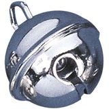 30x Metalen belletjes zilver met oog 19 mm hobby/knutsel benodigdheden - Kerst kersmuts belletjes - Kattenbellen - Hobby- en Knutselmateriaal