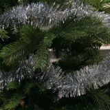 6x Kerstslingers zilver 270 cm - Guirlande folie lametta - Zilveren kerstboom versieringen