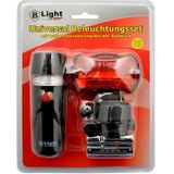 Fietsverlichting set voor/achterlicht -  LED - rood/wit - Waterafstotend - Multifunctionele zaklamp - Fietslampen - Voorlicht en achterlicht