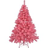 Kunstkerstboom/kunstboom - roze - met anti-slip - 120 cm