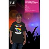 Bellatio Decorations Gay Pride T-shirt voor heren - regenboog schaap - roze - LHBTI