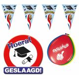 Geslaagd thema feestartikelen pakket 27 artikelen - Diploma gehaald versieringen