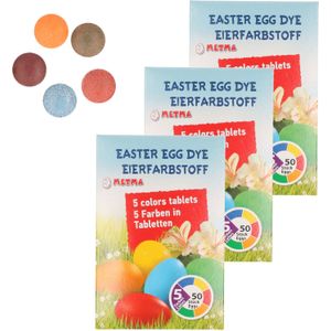 Paasei verf kleurtabletten ca. 150 eieren - Pasen knutselartikelen - Eieren beschilderen