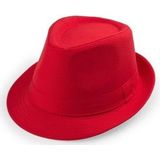 Rood trilby verkleed hoedje voor volwassenen