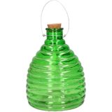 Set van 3x stuks wespenvanger/wespenval groen van glas 21 cm - Insectenvangers/insectenvallen