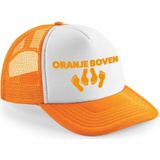 Bellatio Decorations koningsdag snapback/cap - oranje boven - oranje/wit - pet - dames/heren