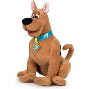 Pluche Knuffel Hond - Scooby Doo - Stof - 28 cm - Bekende Cartoon Figuren