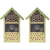 3x stuks doe-het-zelf insectenhotel/insecten nestkast  26 cm - Vlinderhuis/bijenhuis/wespenhotel