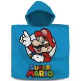 Super Mario bad cape/poncho - 60 x 120 cm - katoen - voor kinderen
