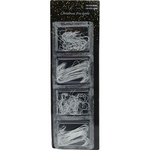 150x stuks kerstbalhaakjes/kerstboomhaakjes zilver 7 en 10 cm - Kerstballen ophangen haakjes - kerstversiering