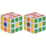 Magische Kubus Puzzels (2 stuks, 3,5 cm) - Uitdagend spel en hersenkraker