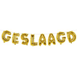 Boland - Feest folie ballonenslinger tekst GESLAAGD 400cm