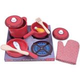 Houten keuken accessoires speelgoed set - Houten pannenset voor kinderen