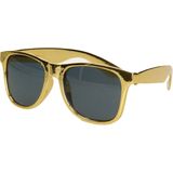 Guirca Carnaval/verkleed party bril - goud - volwassenen - Glitter and Glamour thema - verkleedbrillen