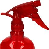 Plasticforte waterverstuiver/plantenspuit - 3x stuks - rood - 330 ml - Schoonmaakspuiten