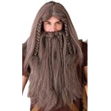 Viking carnaval / halloween pruik met baard
