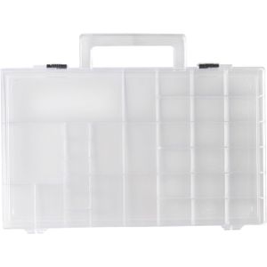 Opberg/sorteer box met 33 vakken 31 cm - Gereedsschapskist - Toolbox - Opbergdoos voor kleine spullen