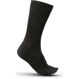 3x stuks katoenen sokken Kariban volwassenen zwart maat 39-42 - mid season sokken dames en heren