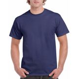 Donkerblauw katoenen shirt voor volwassenen