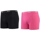 Lemon and Soda boxershorts 2-pak zwart en roze S