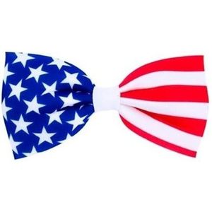 USA /Amerikaans verkleed vlinder strikje 16.5 cm - Landen vlaggen thema feestartikelen