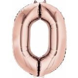 Helium/folie Ballonnen - 2025 - rose goud - 88 cm