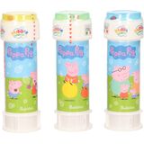 3x Peppa Pig bellenblaas flesjes met spelletje 60 ml voor kinderen - Uitdeelspeelgoed - Grabbelton speelgoed