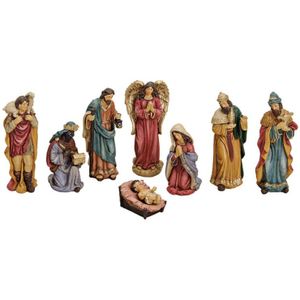 G. Wurm Kerststalfiguren - 8-delig - 5 tot 16 cm - polystone