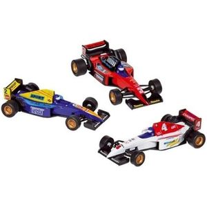 Goki - Raceauto speelgoed set van 3x stuks Formule 1 racewagens van 10 cm