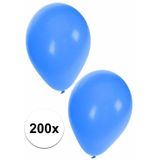 Blauwe ballonnen 200 stuks