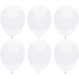 Haza Ballonnen verjaardag/thema feest - 200x stuks - wit - 29 cm