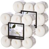 Conpax Candles Geur theelichtjes/waxinelichtjes - 36x -  Fresh Linen aroma - 4,5 branduren